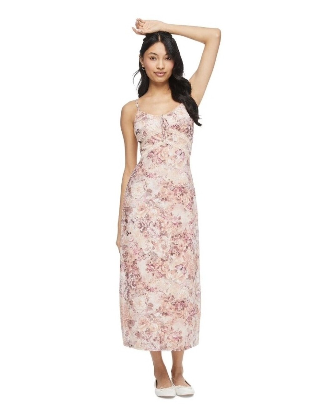 Wild Skye Women's Ruched Slip Dress XS